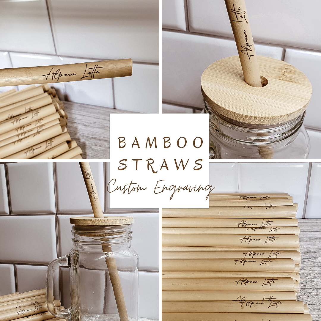 Bamboo Drinking Straws  Handmade Eco Friendly - Coconut Bowls