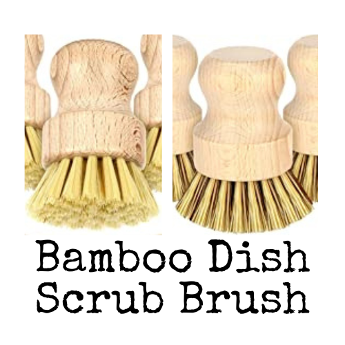 bamboo dish scrub brush