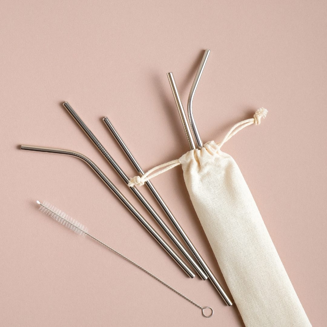 reusable stainless steel straws