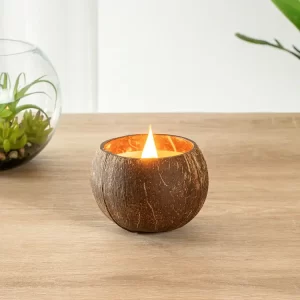 Coconut shell Candle