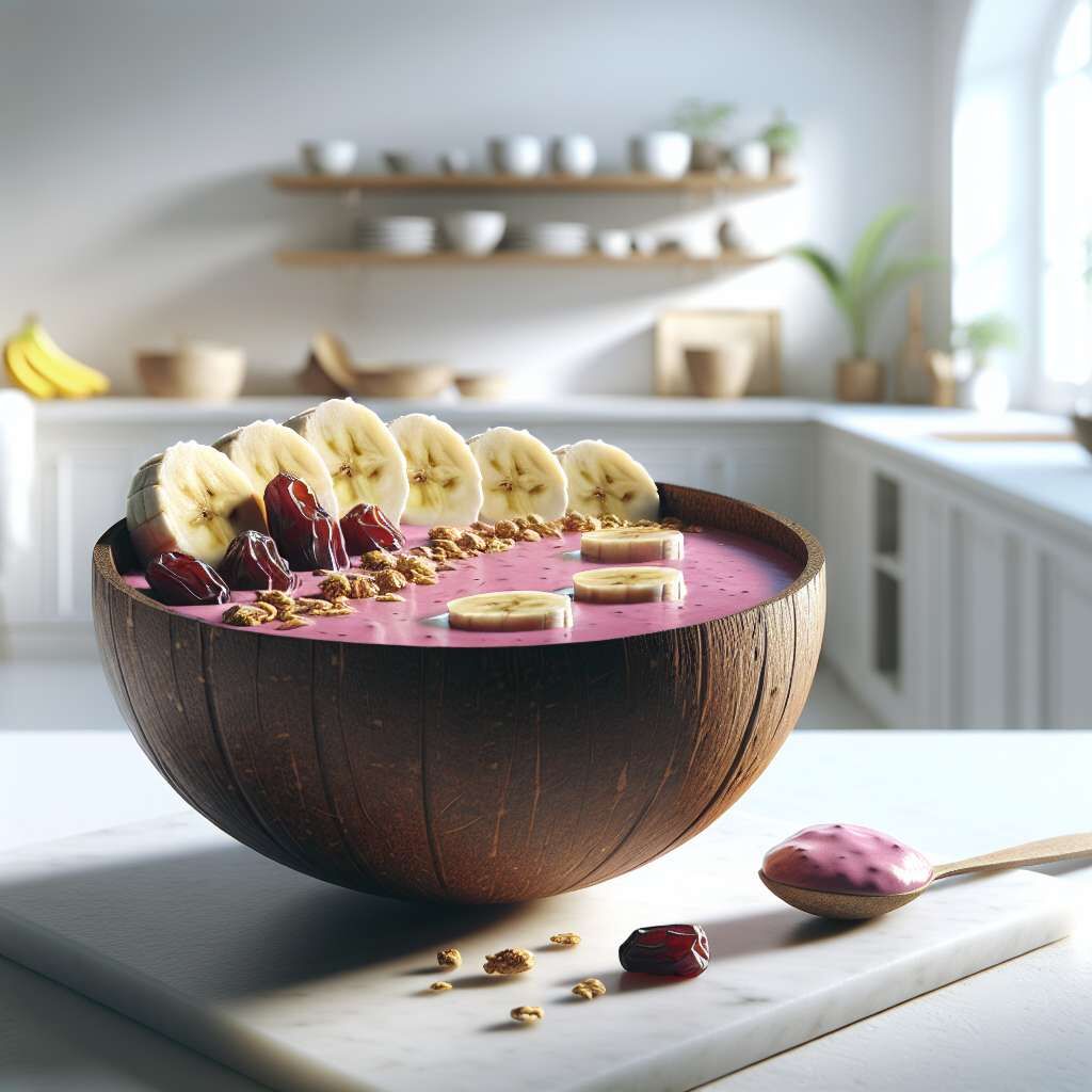 Banana Date Pitaya Smoothie Bowl