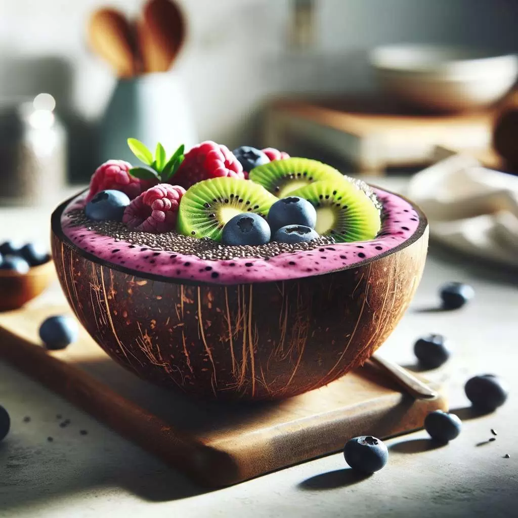 Berry Kiwi Pitaya Smoothie Bowl (3)