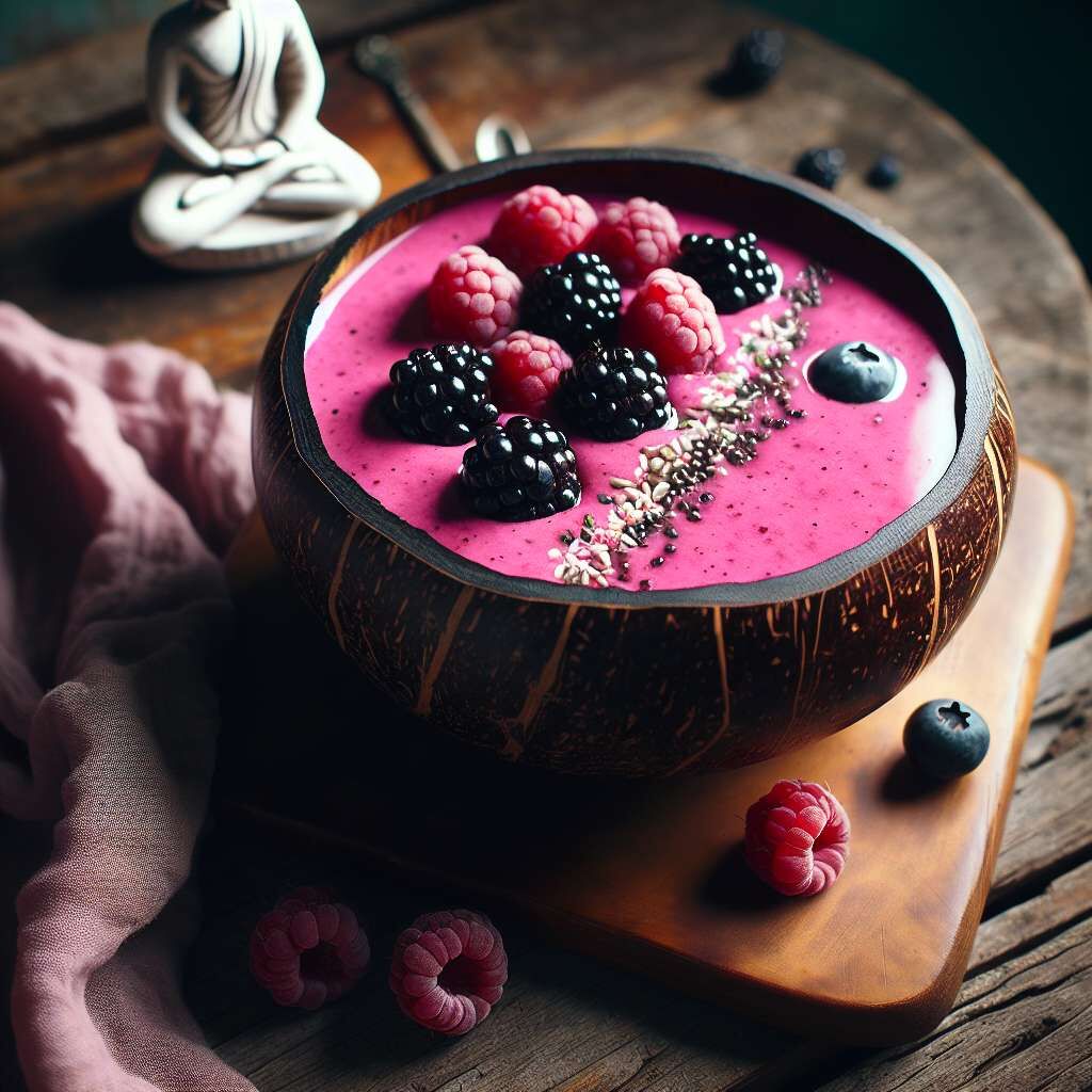 Blackberry Pitaya Medley Smoothie Bowl