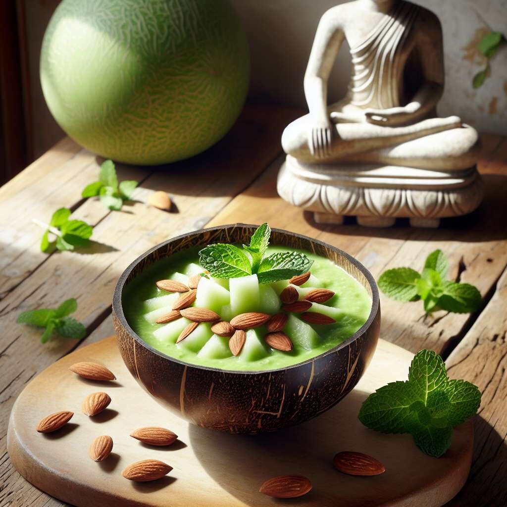 Honeydew Almond Smoothie Bowl