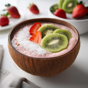 Kiwi Strawberry Smoothie Bowl 4