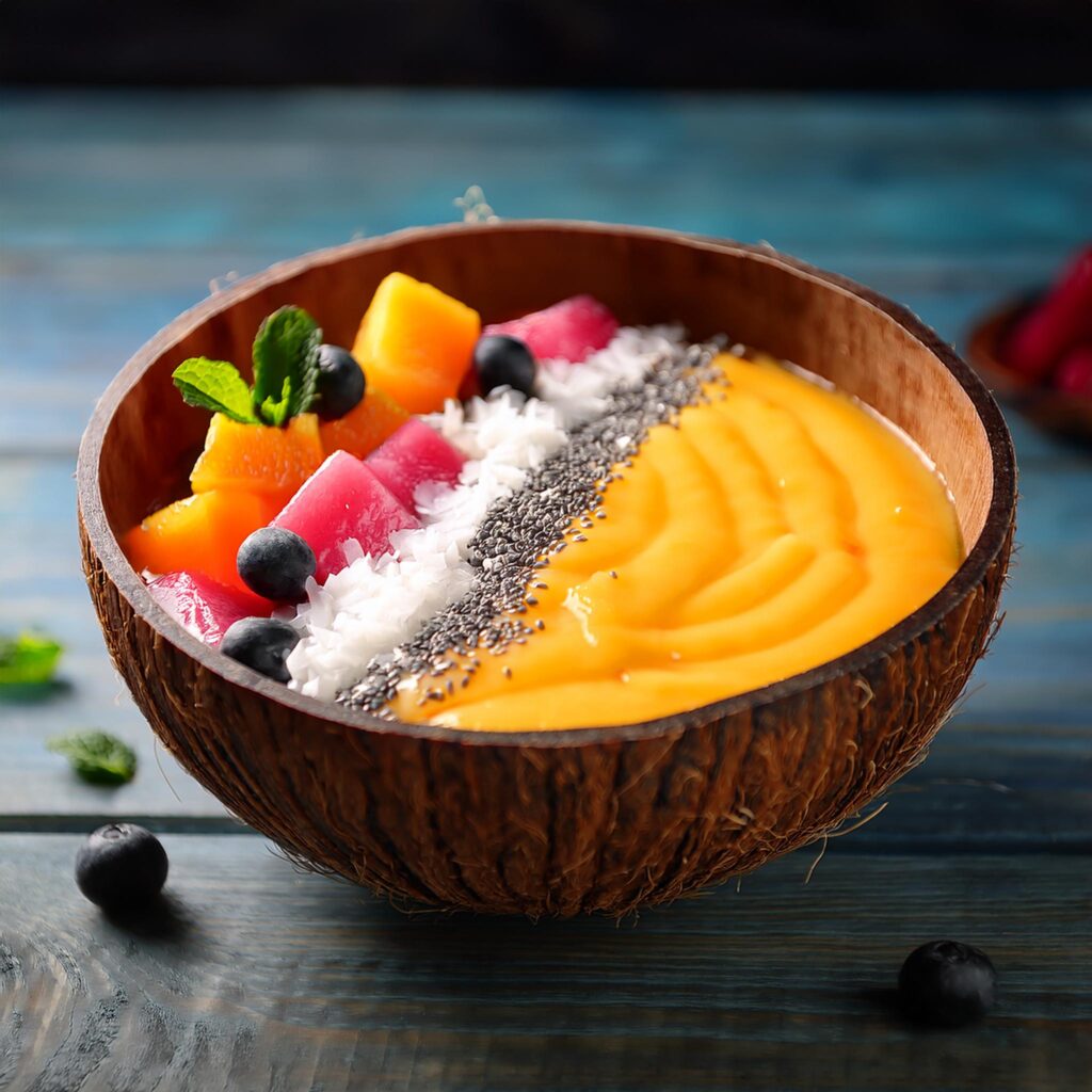 Orange Pitaya Sunrise Smoothie Bowl (2)