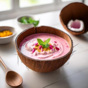 Pink Pitaya Coconut Curry Sauce 1