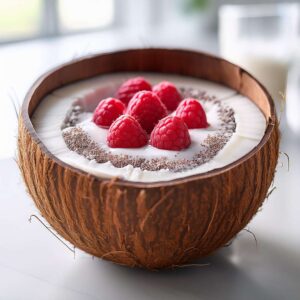 Raspberry Coconut Smoothie Bowl