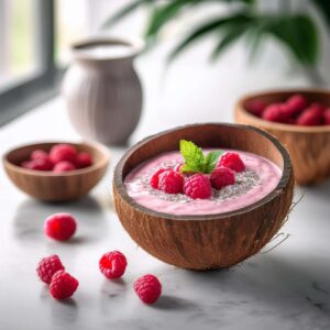 Raspberry Rosewater Smoothie Bowl