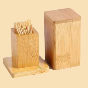 Bamboo Toothpick Holder