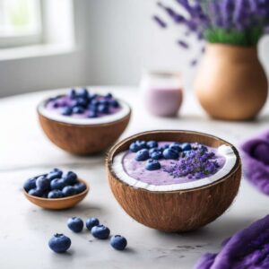 Blueberry Lavender Lemonade Smoothie Bowl (2)