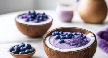 Blueberry Lavender Lemonade Smoothie Bowl