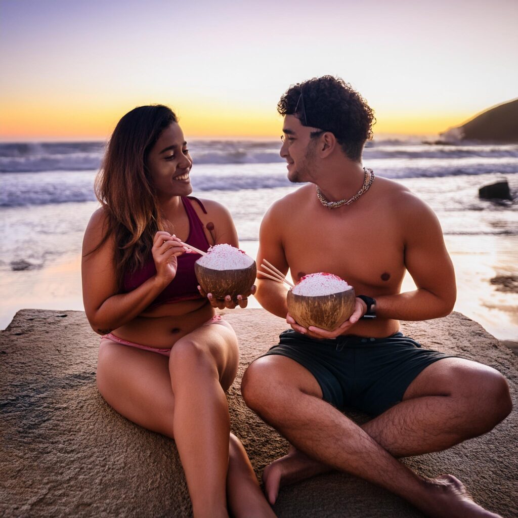 Bohemian Couple, Smooth Coconut Bowls