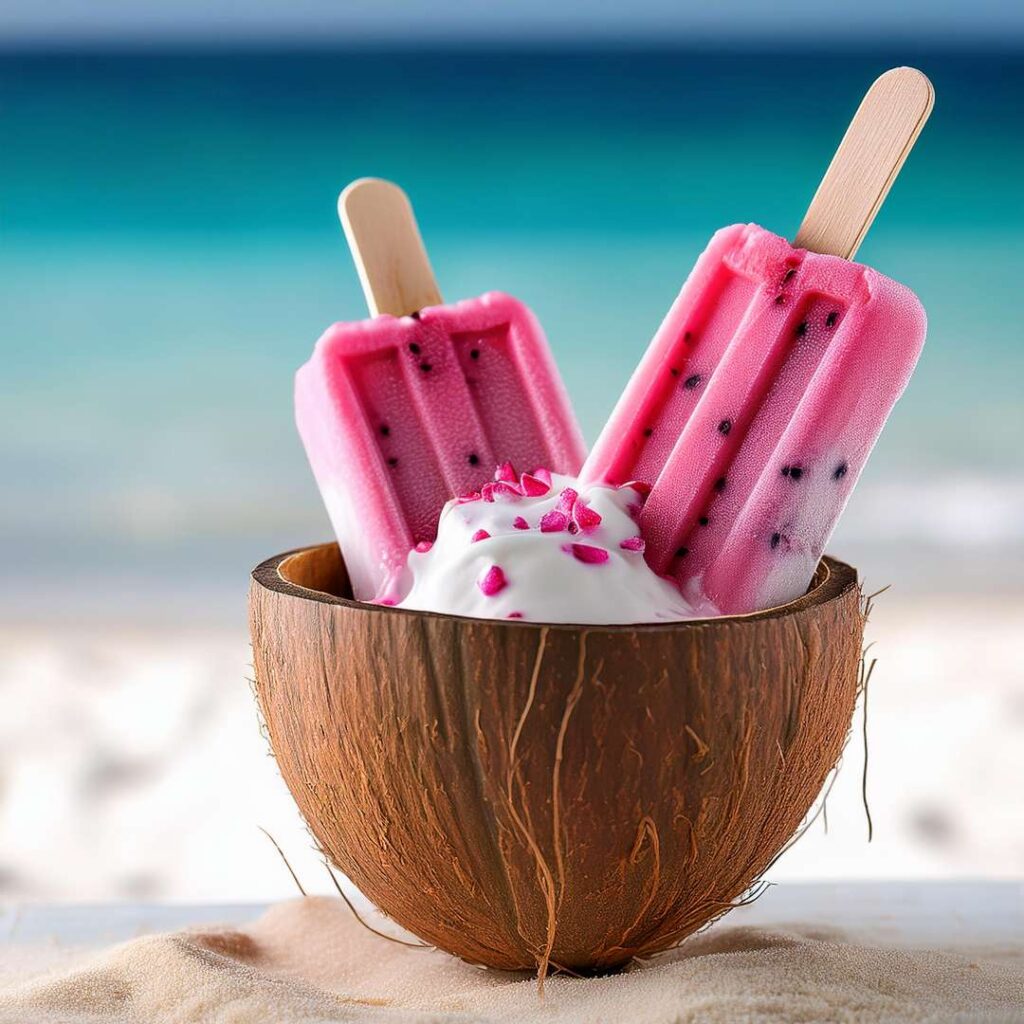 Pink Pitaya Coconut Cream Popsicles (1)