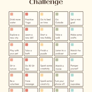 30 Day Self Care & Productivity Challenge