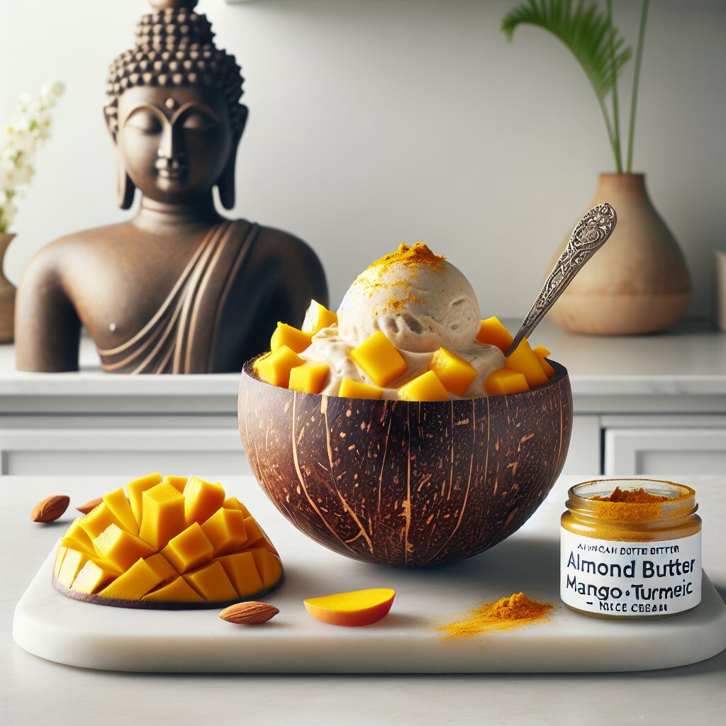 Almond Butter Mango Turmeric Nice Cream