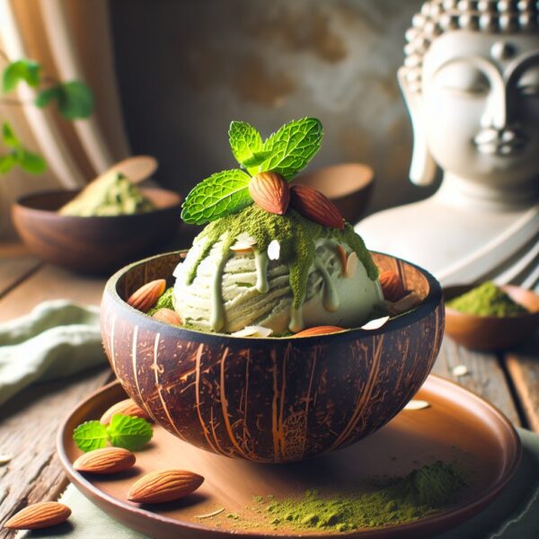 Almond Butter Matcha Green Tea Nice Cream (2)