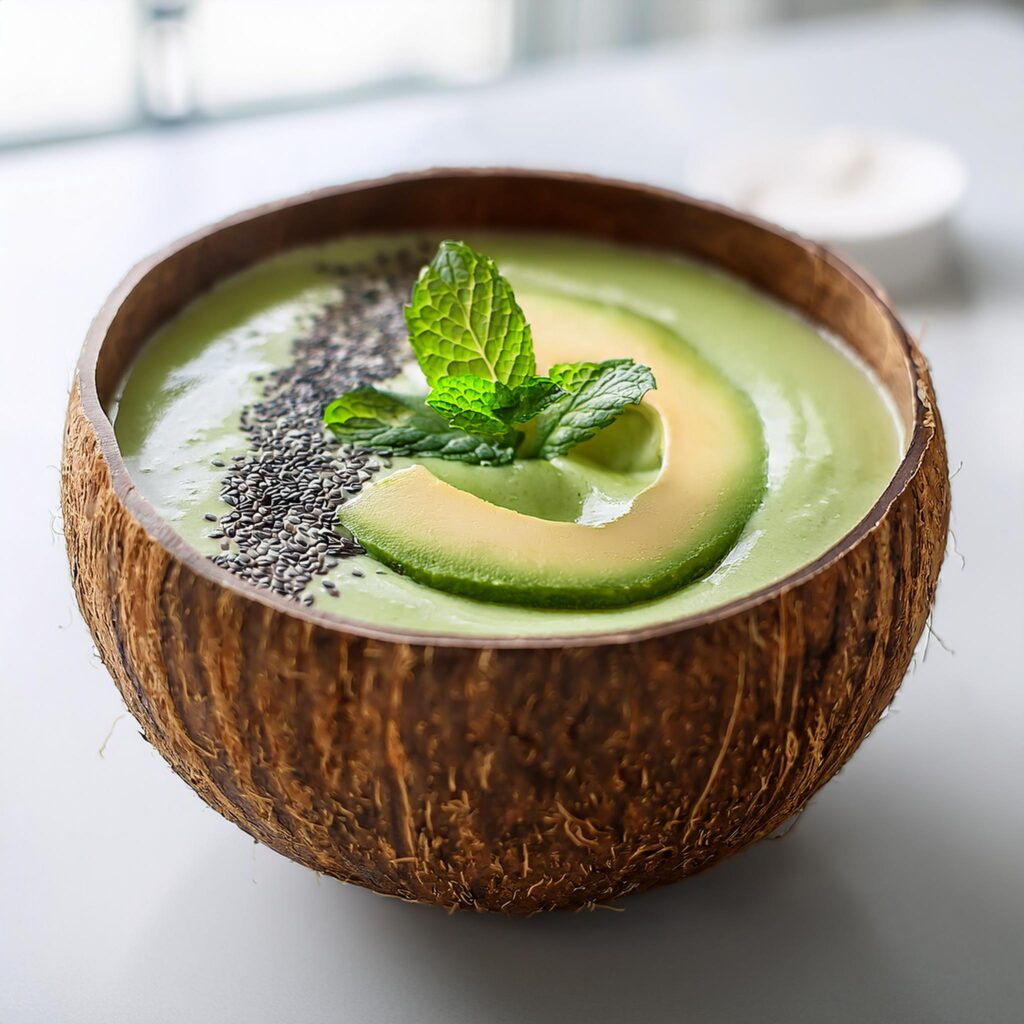 Avocado Mint Smoothie Bowl 1