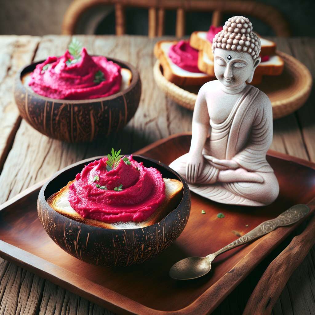 Beet Hummus Toast
