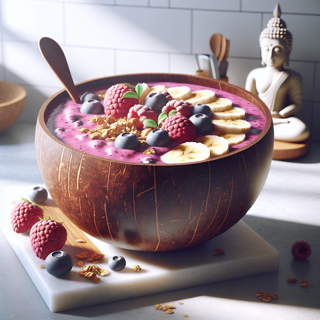 Berry Banana Pitaya Smoothie Bowl (2)