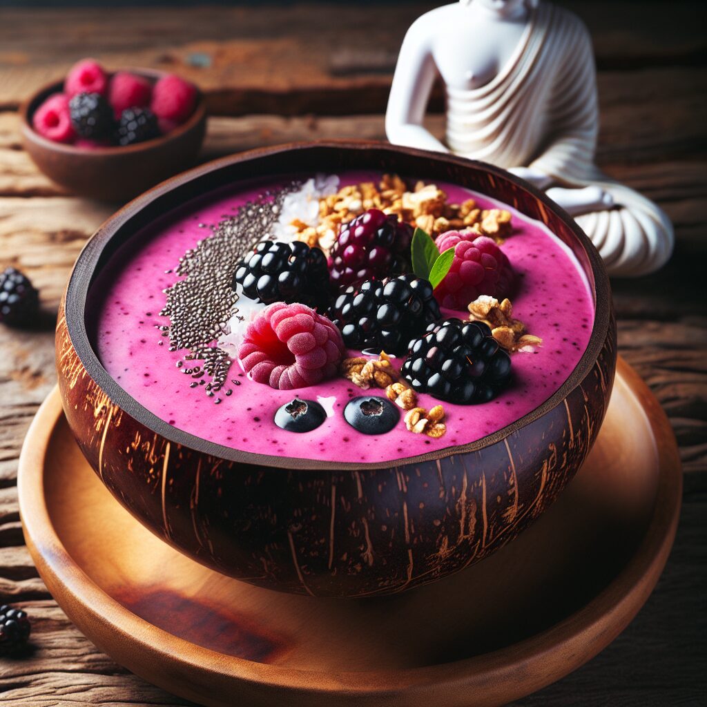 Blackberry Pitaya Medley Smoothie Bowl (2)