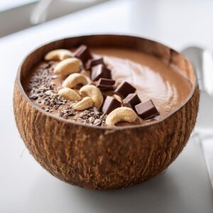 Chocolate Peanut Butter Smoothie Bowl