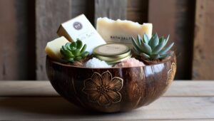 Coconut Bowl Diy Gift Basket (1)