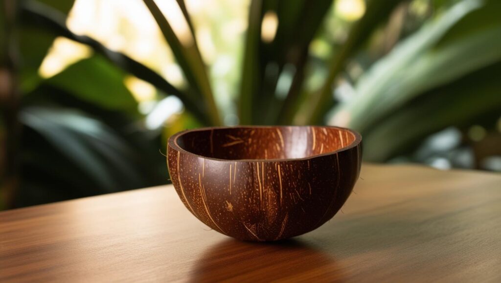 Coconut Bowl Travel Souvenir Holder