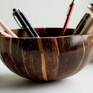 Coconut Bowl Writing Desk Organizer (1)