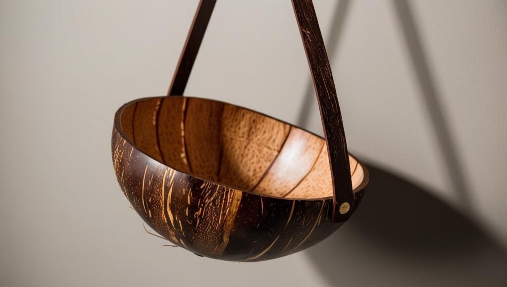 Coconut Bowl Hanging Wall Decor (1)