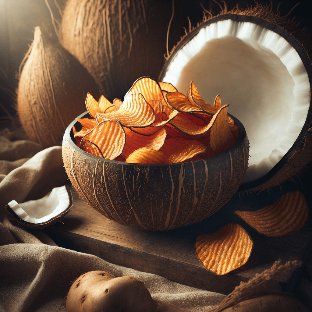 Coconut Oil Sweet Potato Chips