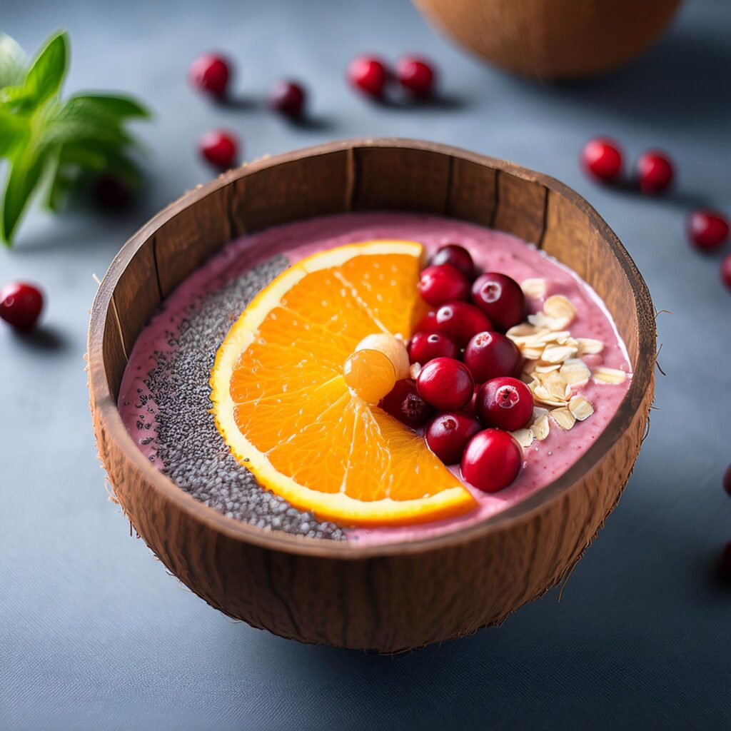 Cranberry Orange Smoothie Bowl (1)