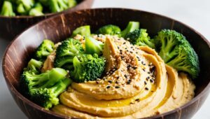 Easy Broccoli And Hummus Bowl (2)