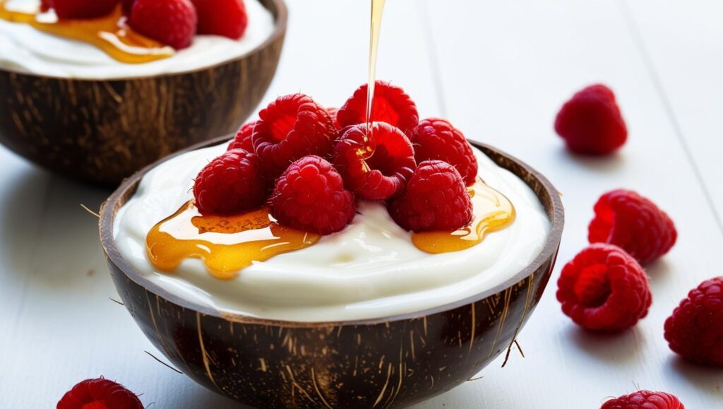 Easy Raspberry Coconut Yogurt (1)