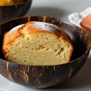 Fruit Powder Bread In A Coconut Bowl (2)