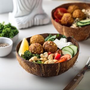 Greek Salad Falafel Buddha Bowl (1)