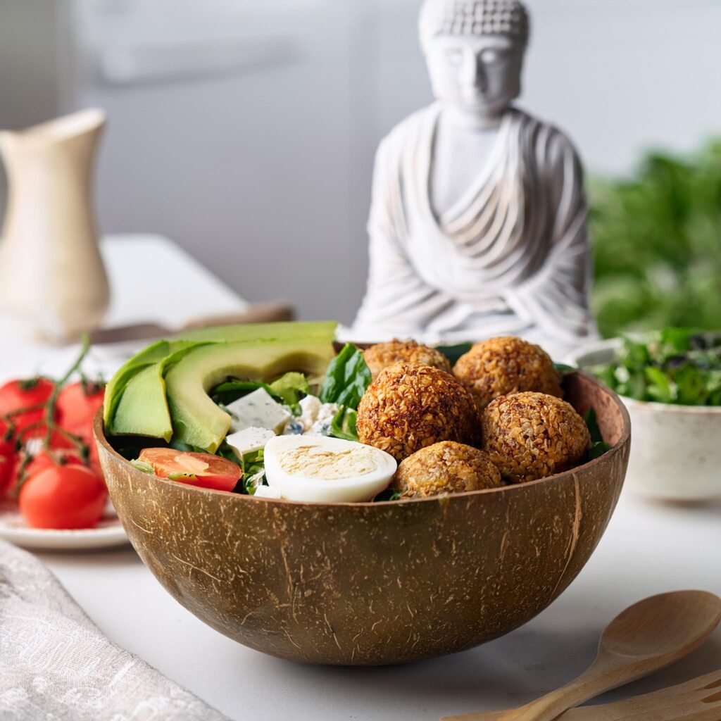 Greek Salad Falafel Buddha Bowl