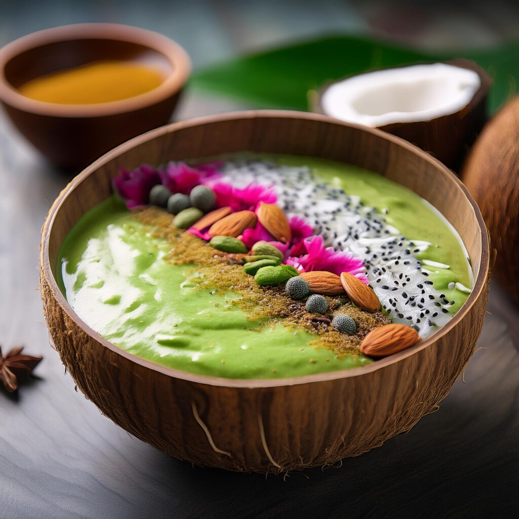 Green Pitaya Spice Smoothie Bowl (2)