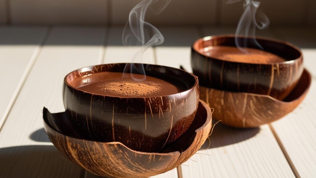 Hot Chocolate In Coconut Bowls (1)