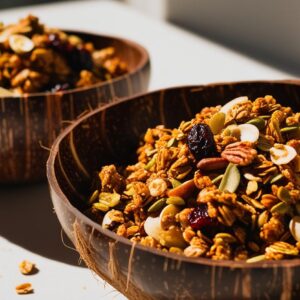 Maca Granola In Coconut Bowls (1)