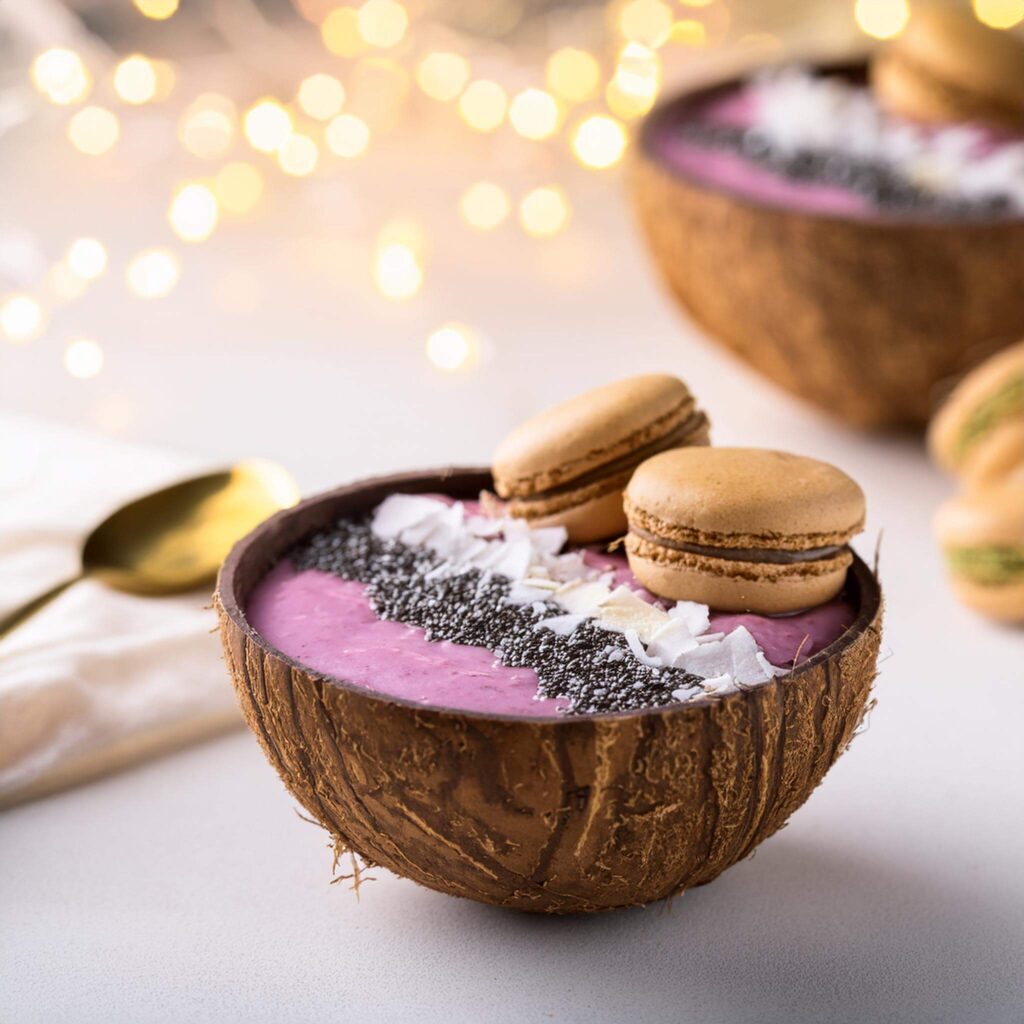 Macaron Cookie Smoothie Bowl (3)