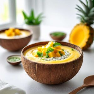 Mango Pineapple Jalapeno Smoothie Bowl