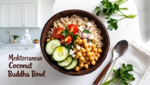 Mediterranean Coconut Buddha Bowl (4)