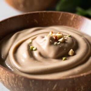 Nut Butter Smoothie In A Coconut Bowl (3)