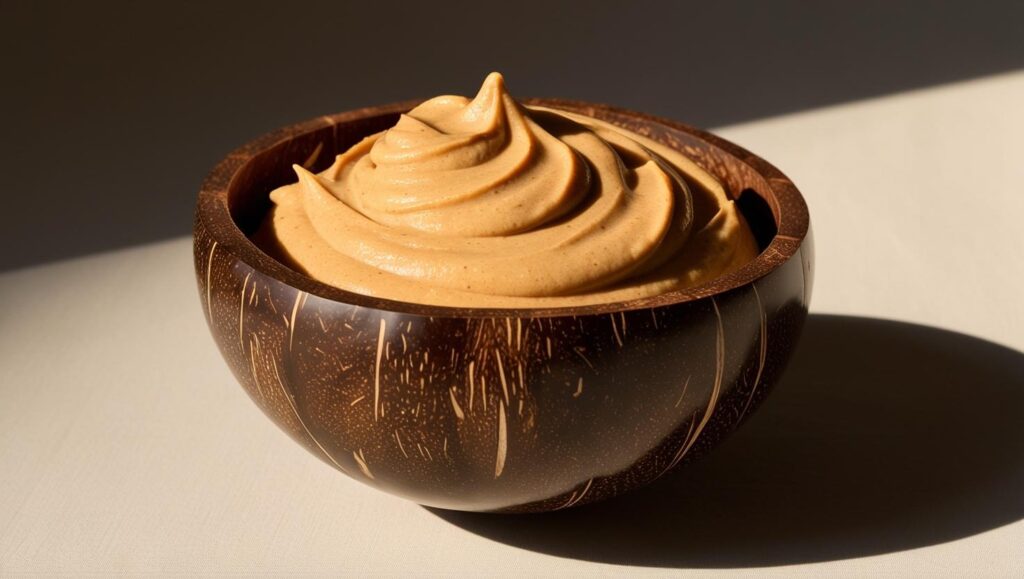 Nut Butter Dip In A Coconut Bowl