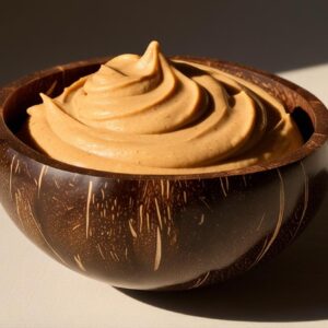 Nut Butter Dip In A Coconut Bowl