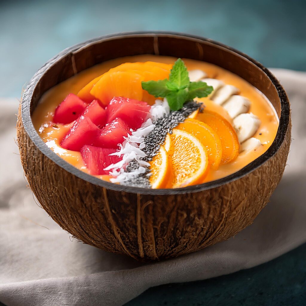 Orange Pitaya Sunrise Smoothie Bowl (1)