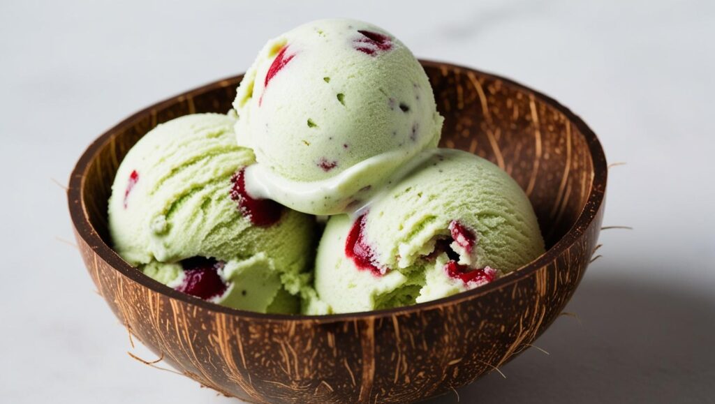 Pistachio Cherry Nice Cream (3)