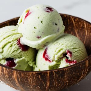 Pistachio Cherry Nice Cream (3)