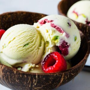 Pistachio Raspberry Nice Cream (1)